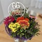 Preview: Blumenstecker personalisiert Happy Birthday